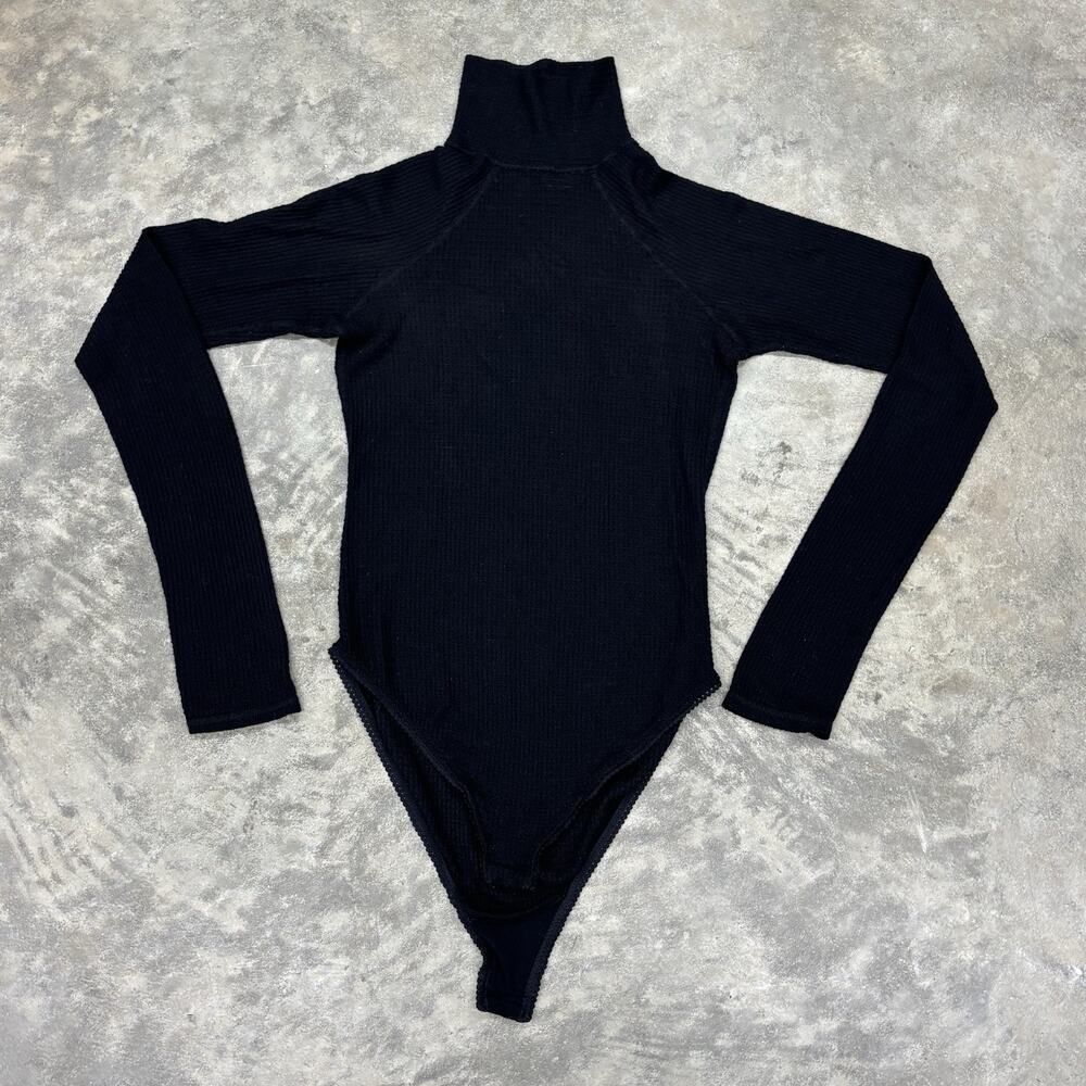 Intimately Free People Turtleneck Bodysuit Womens Size Small Basic Stretchy Soft